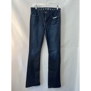 Earnest Sewn Womens Jeans 29 Hefner Blue Dark Wash Bootcut Cotton